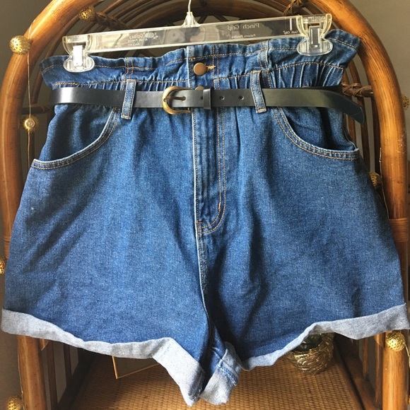 oversized jeans shorts